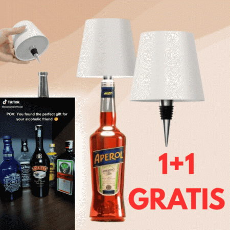 Елегантна безжична лампа за бутилки - GlowBottle 1+1 БЕЗПЛАТНО